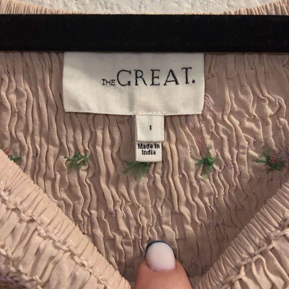 THE GREAT. THE VISTA SZ 1 TOP - FADED PINK - Picture 9 of 10